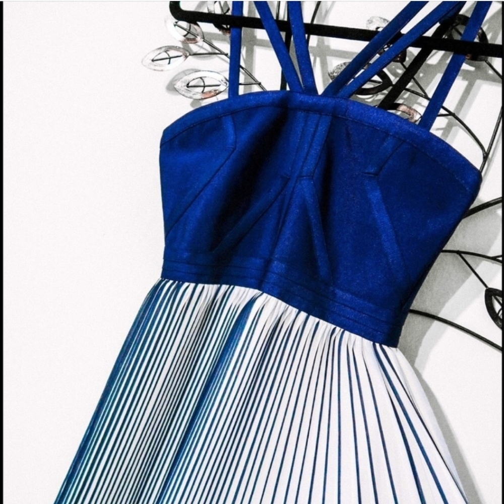 NWT Blue and White Maxi Dress